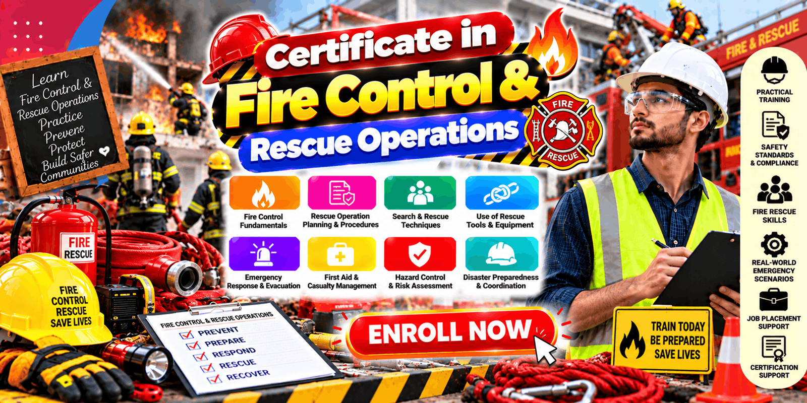 Certificate in Fire Control & Rescue Operations