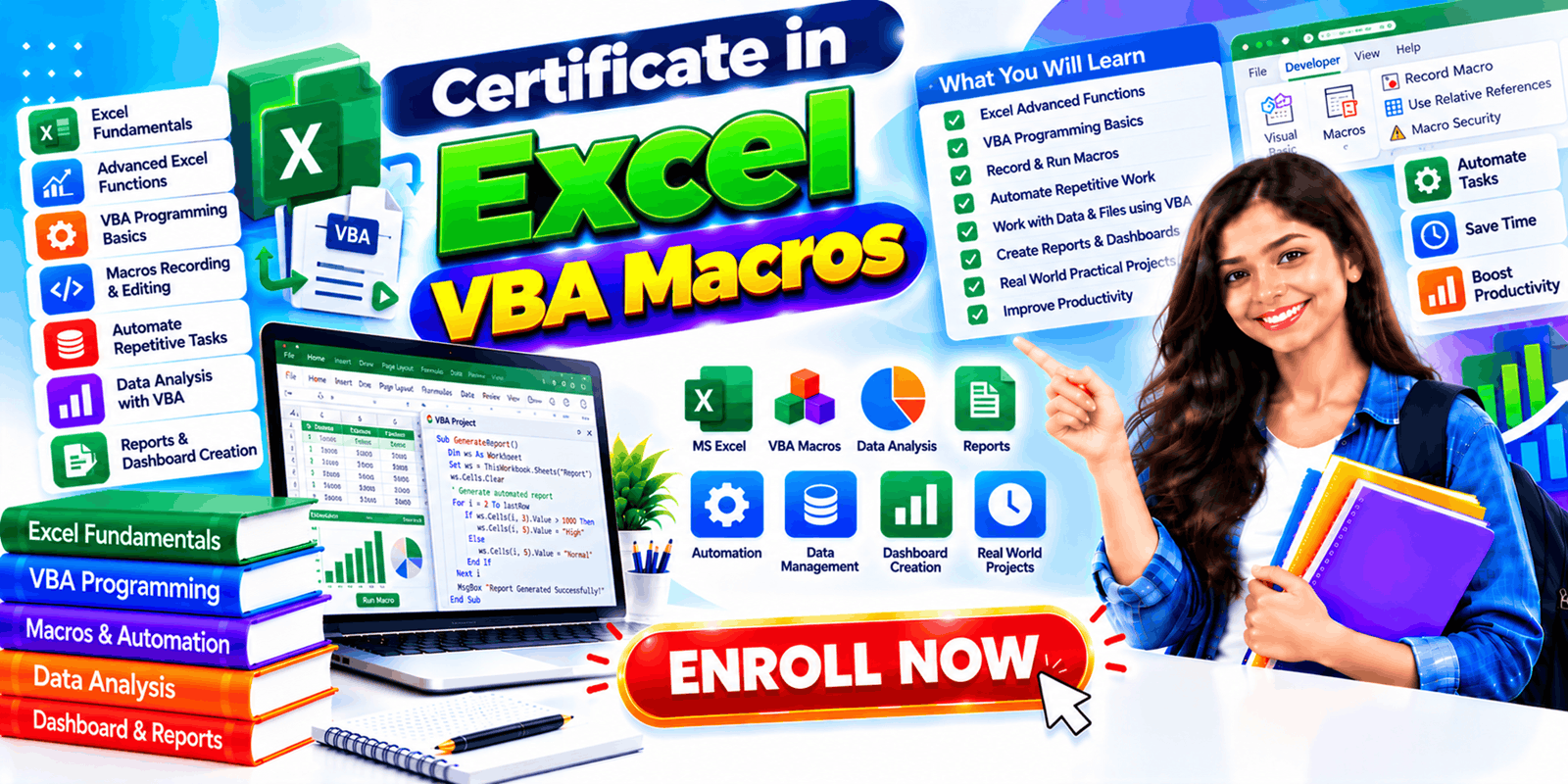 Certificate in Excel VBA Macros