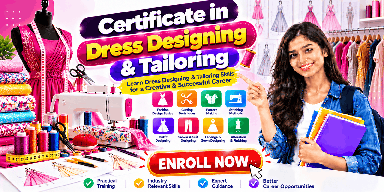 Certificate in Dress Designing & Tailoring