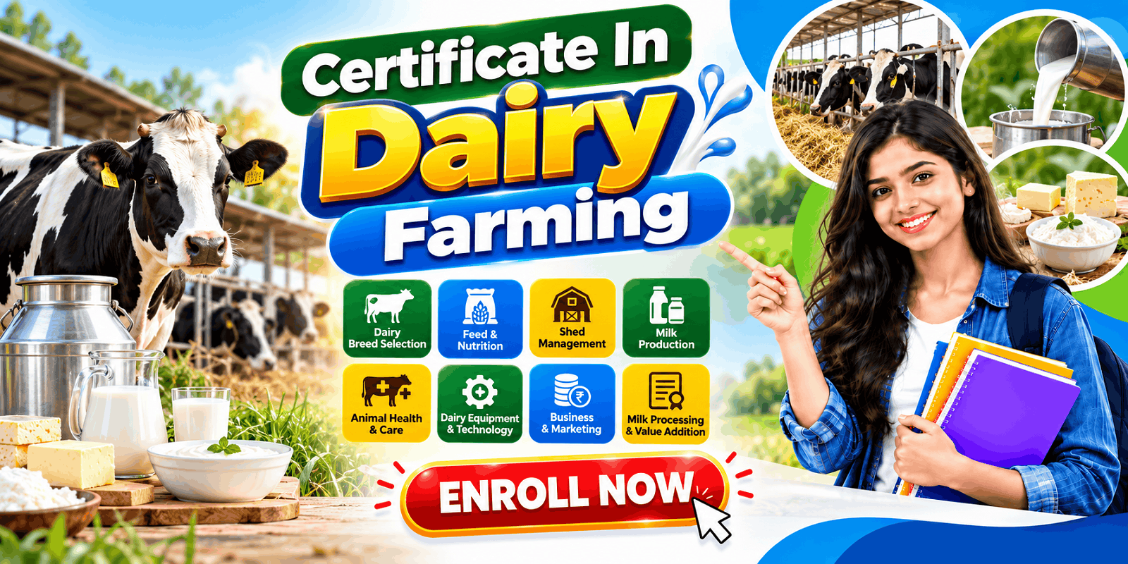 Certificate in Dairy Farming